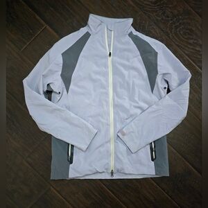 Loft 8 Womens Full Zip Windbreaker Track Jacket Lavender Medium